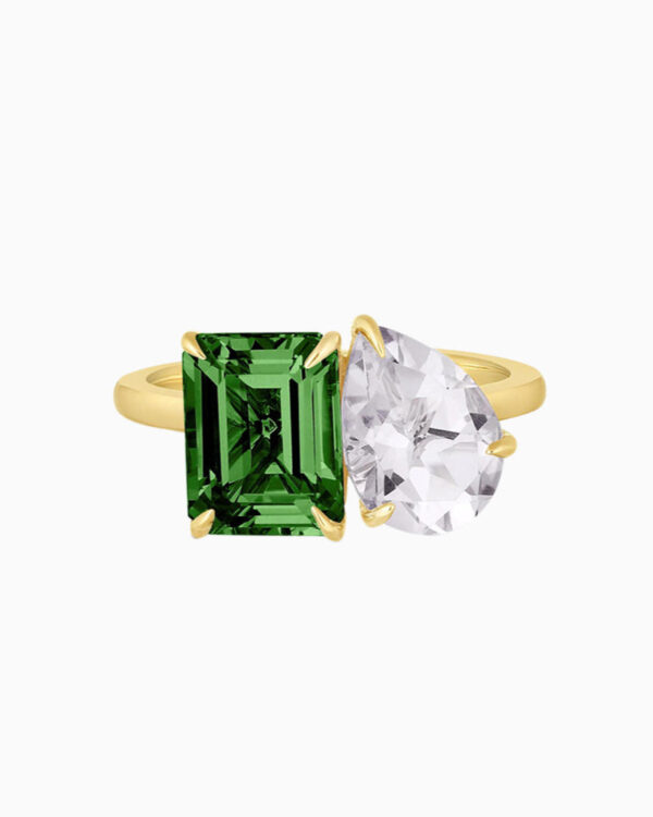 Toi Et Moi Ring - Emerald